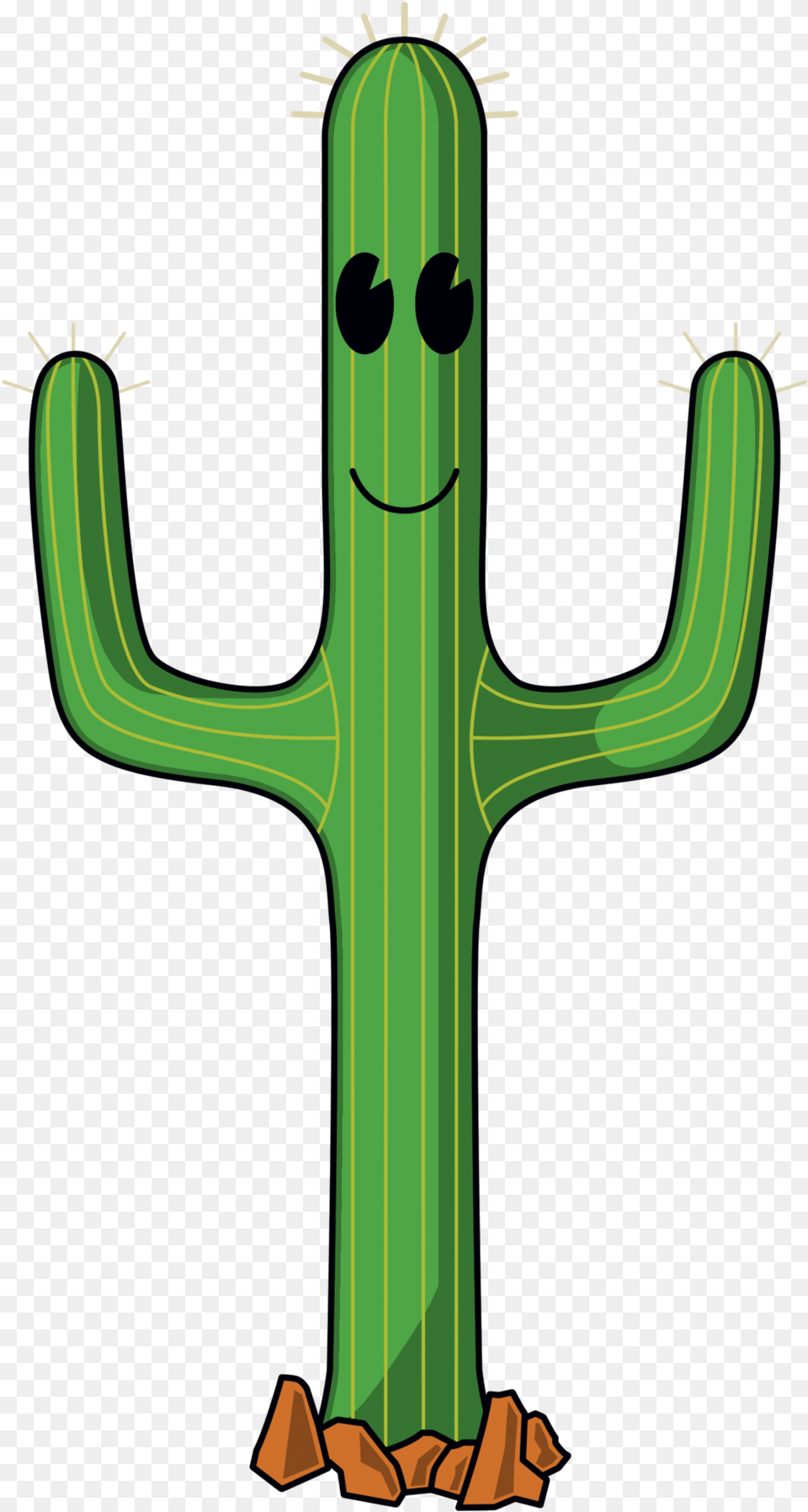 Cartoon Cactus Clipart Library Animated Cactus Transparent Background Cactus Cartoon, Plant, Cross, Symbol Free Png Download