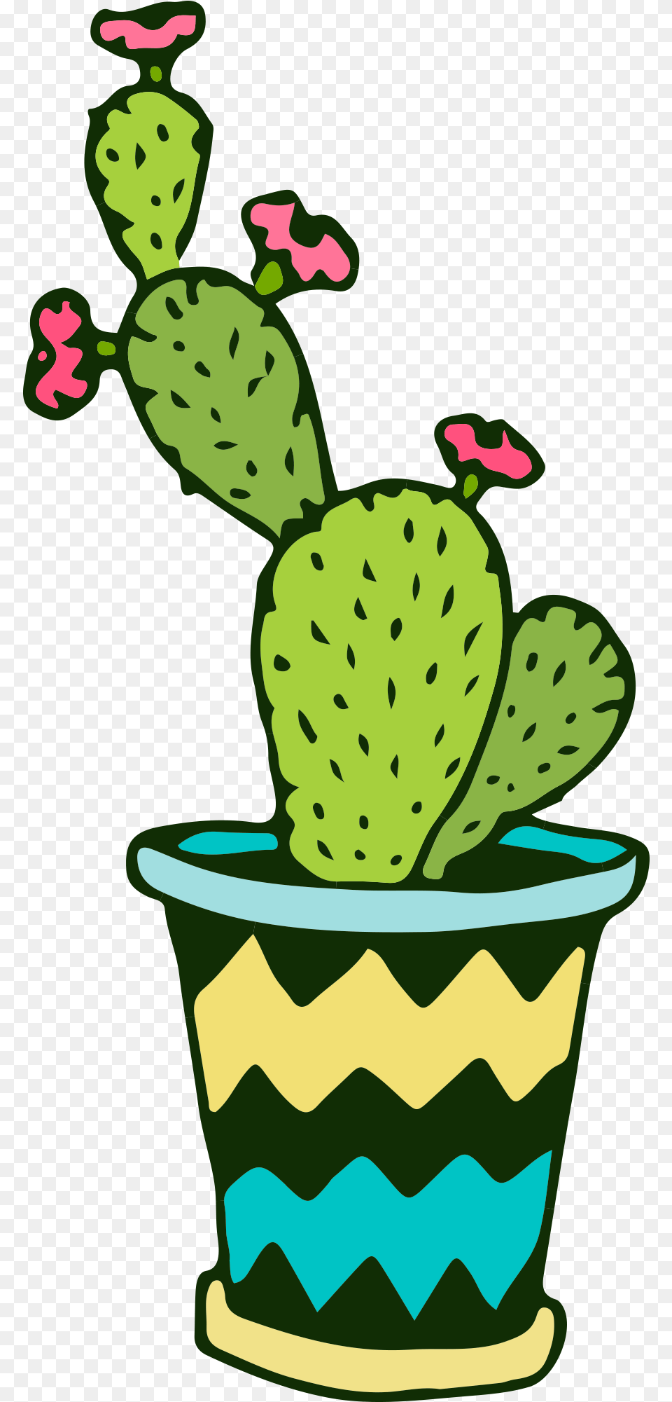 Cartoon Cactus Transparent, Plant, Potted Plant Free Png