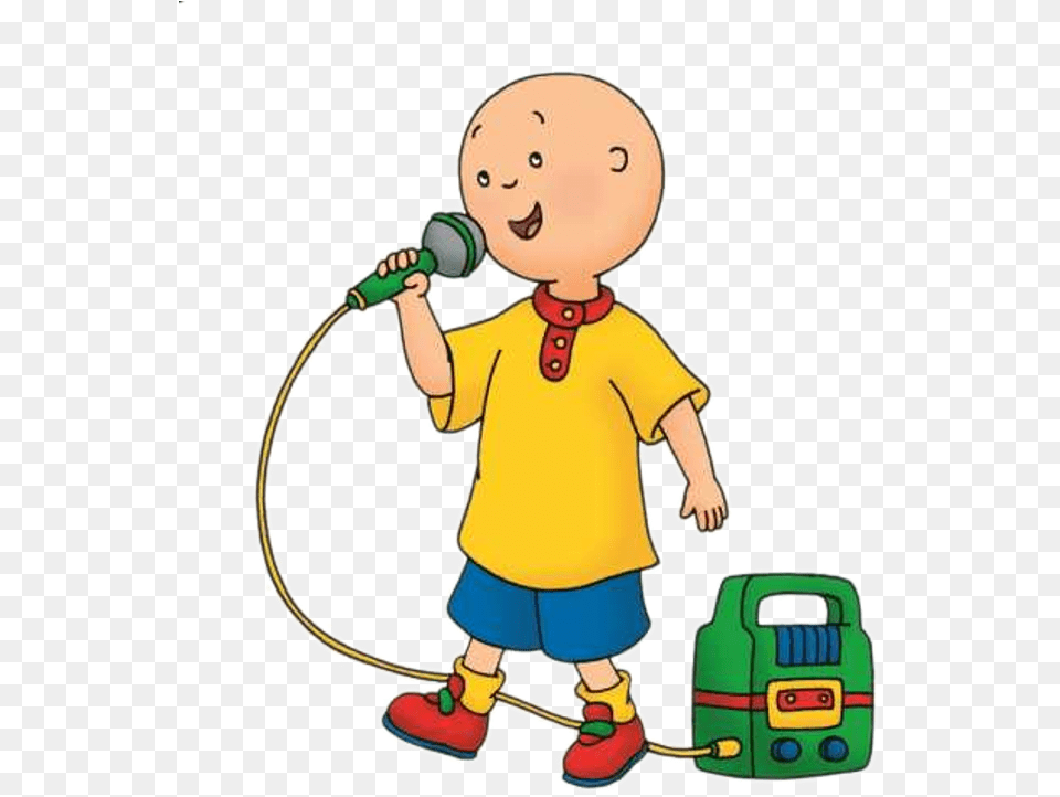 Cartoon Caillou, Baby, Electrical Device, Microphone, Person Free Transparent Png