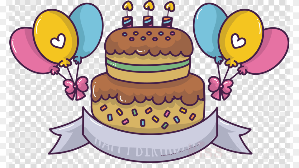 Cartoon Cake Clipart Cupcake Chocolate Cake Cute Cartoon Birthday Cake, Birthday Cake, Cream, Dessert, Food Png Image