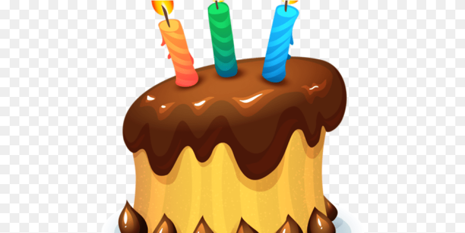 Cartoon Cake Transparent Background, Birthday Cake, Cream, Dessert, Food Png Image