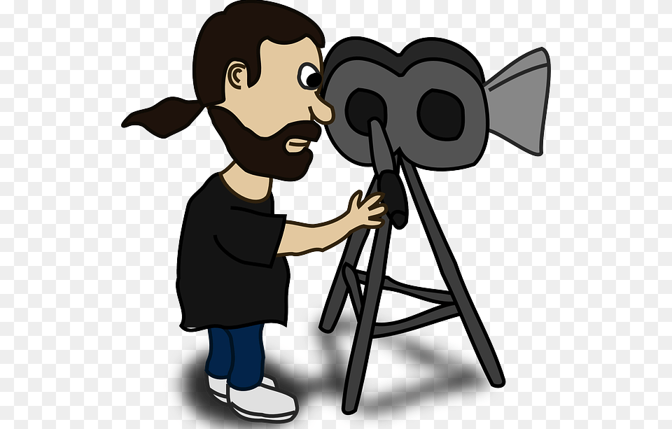 Cartoon Cameraman Film Maker Clipart, Photography, Baby, Person, Tripod Free Png Download