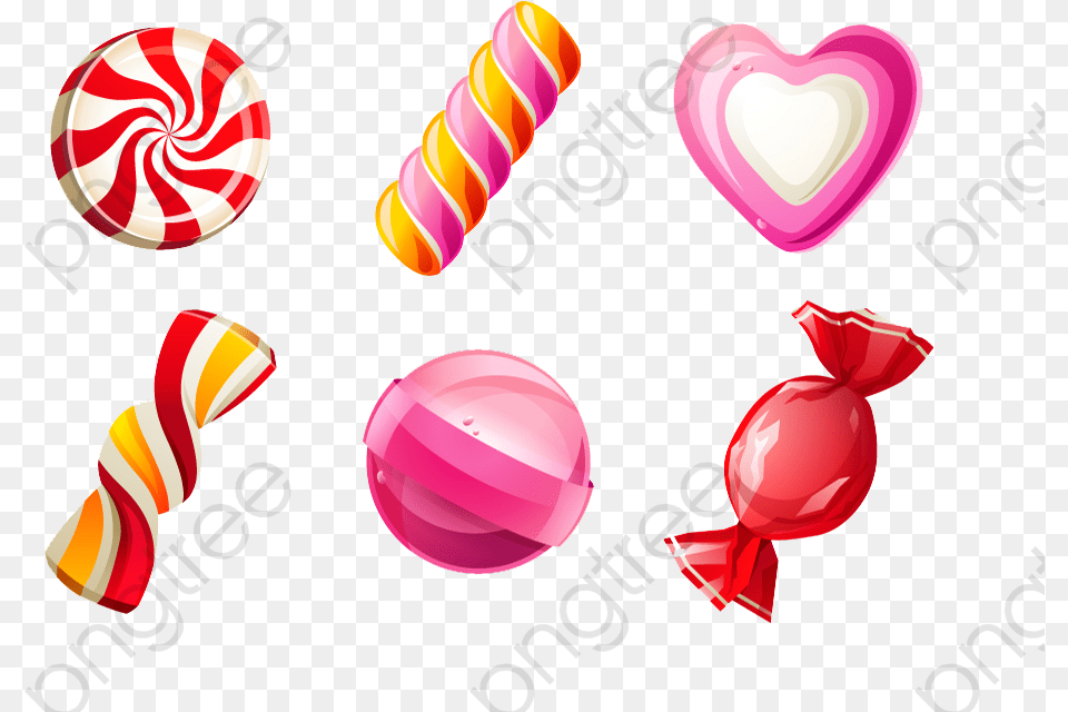 Cartoon Candy Clipart Cartoon Candy Gingerbread House, Food, Sweets, Lollipop Png Image