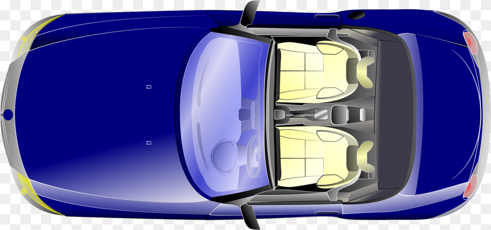 Cartoon Car Top View, Baggage, Transportation, Vehicle Free Transparent Png