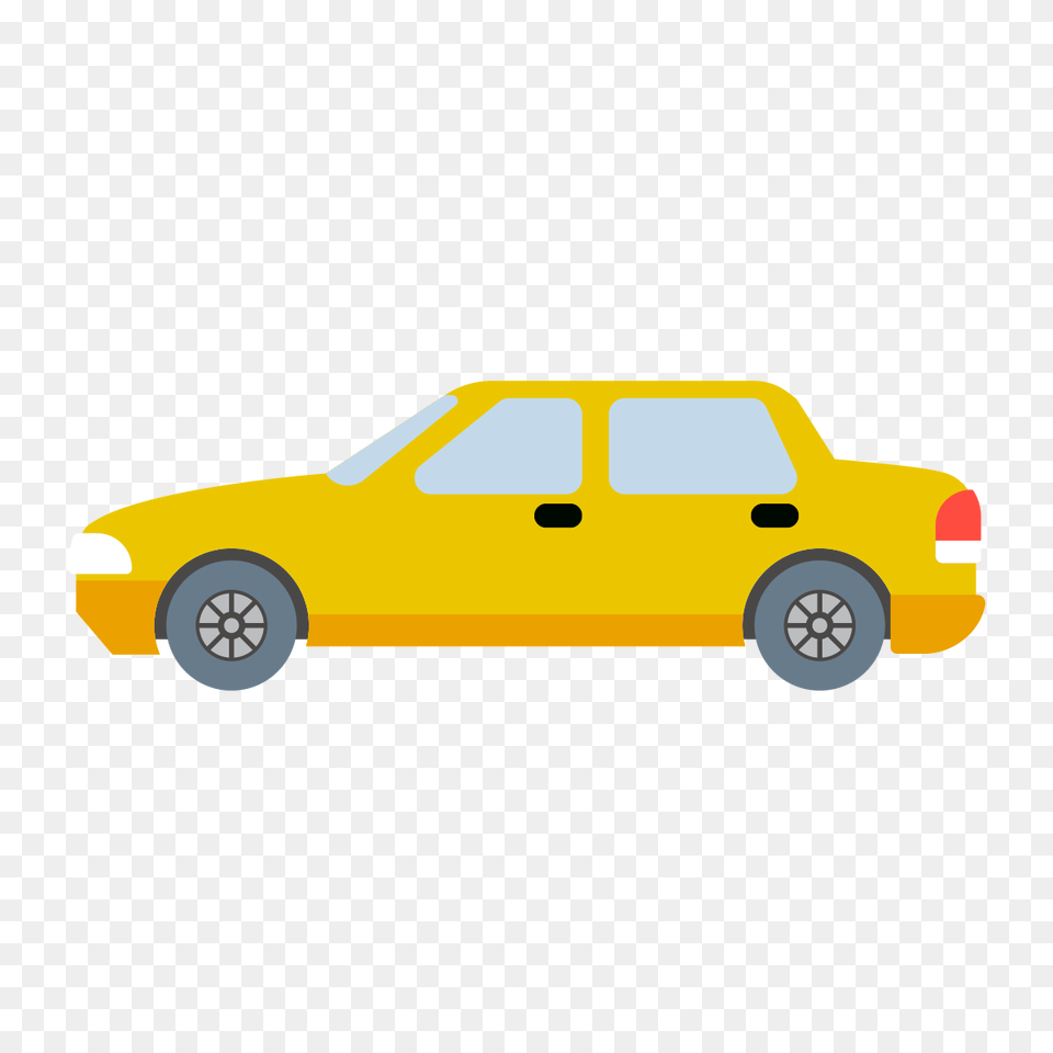 Cartoon Car Yellow Taxi, Vehicle, Transportation, Tire Free Png Download