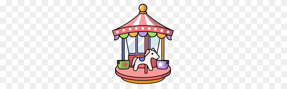 Cartoon Carousel Clip Art, Play, Amusement Park Free Png Download