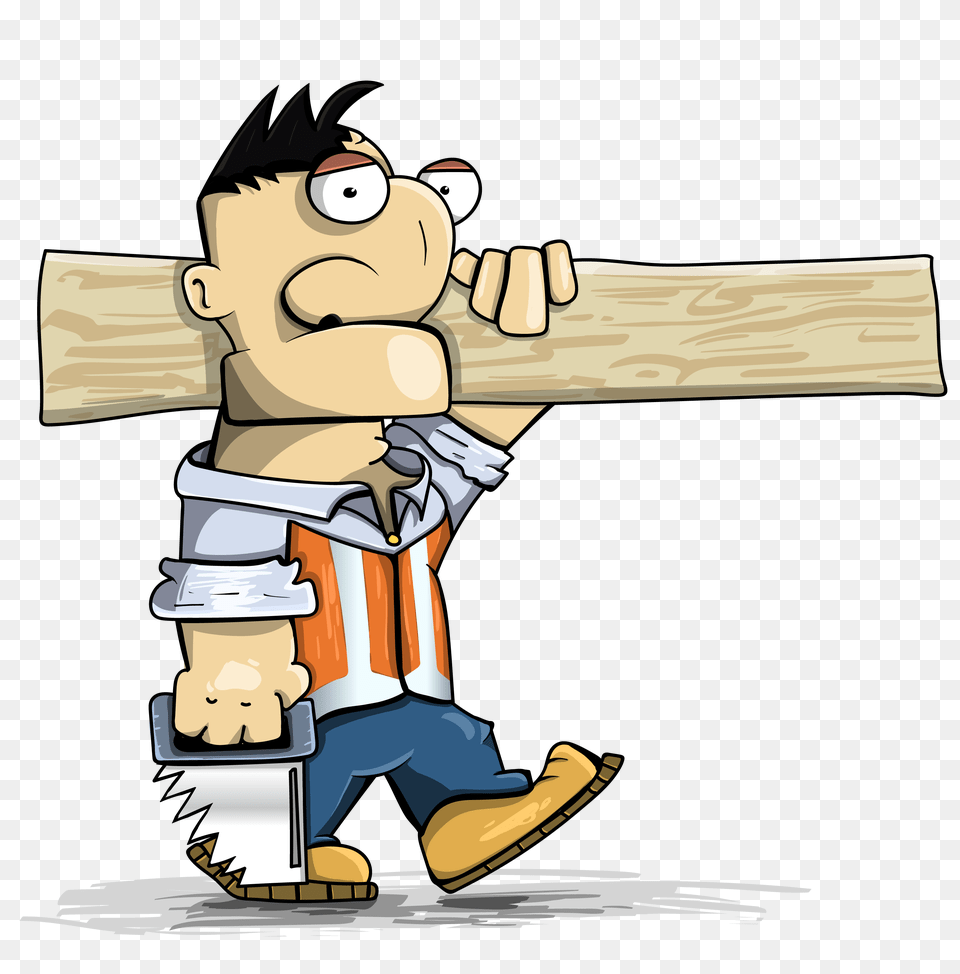 Cartoon Carpenter Vectors For Person, Face, Head Free Png Download