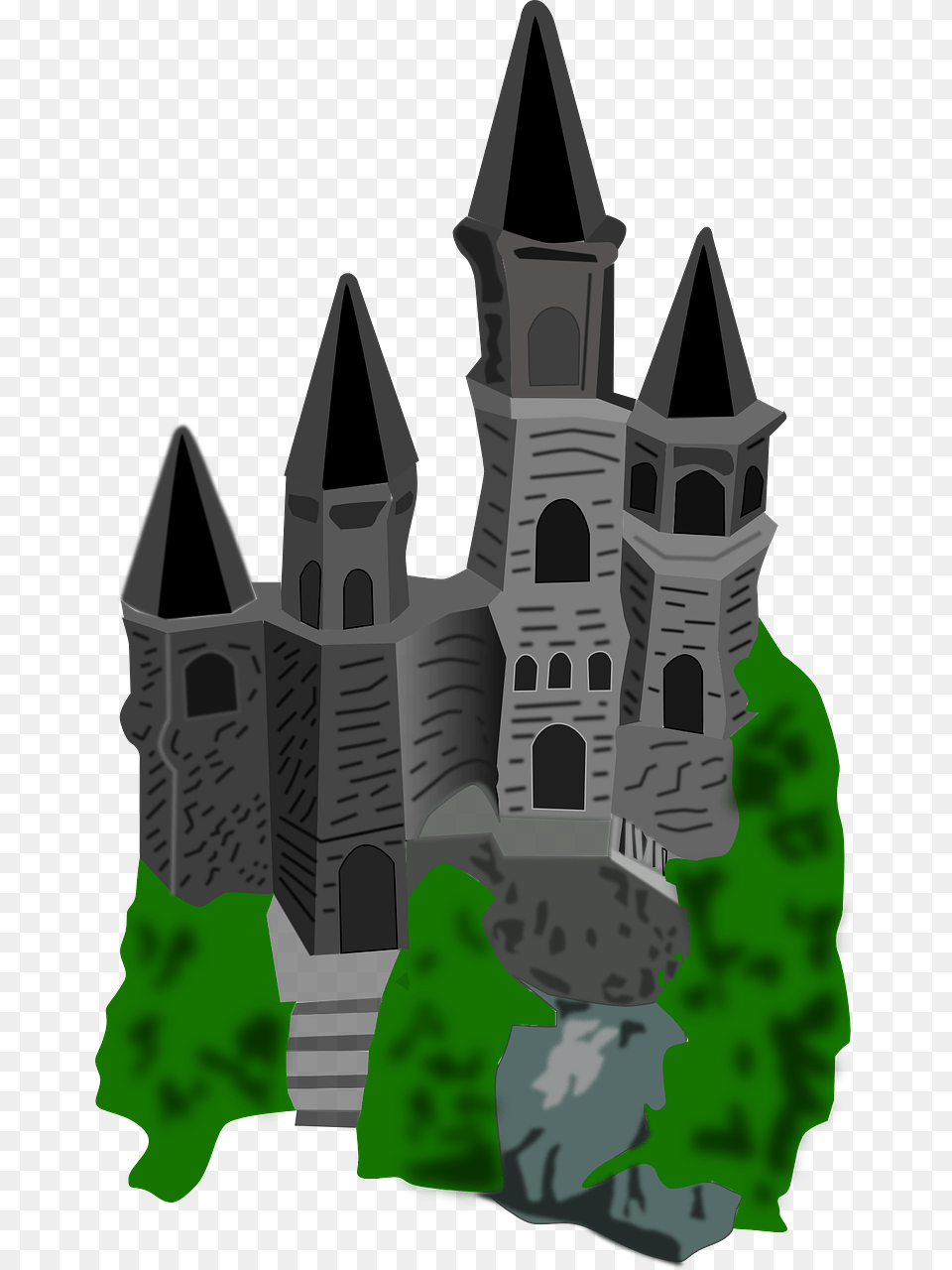 Cartoon Castle No Background, Tower, Architecture, Building, Spire Png Image