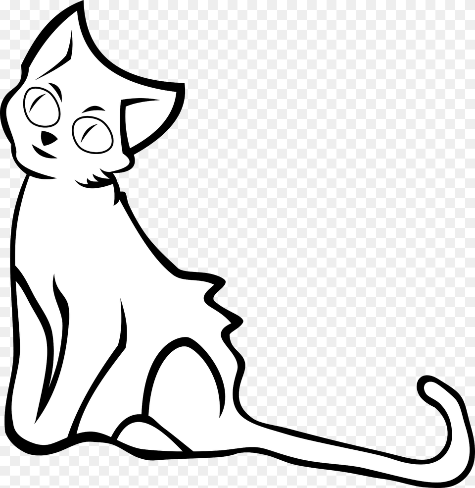 Cartoon Cat Clipart, Animal, Mammal, Pet, Person Png Image