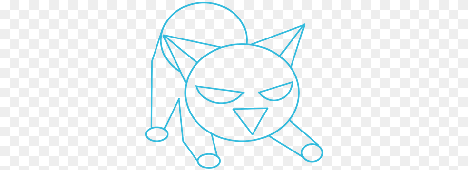 Cartoon Cat Easy To Draw Angry, Face, Head, Person Free Png Download