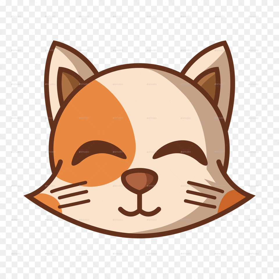 Cartoon Cat Face, Animal, Mammal, Pet, Disk Free Png