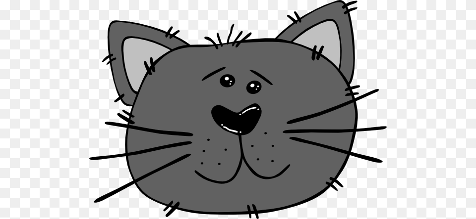Cartoon Cat Face Clip Art, Snout, Animal, Fish, Sea Life Png Image
