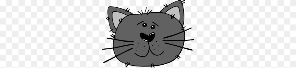 Cartoon Cat Face Clip Art Pet Ideas Cat Face Clip, Snout, Animal, Fish, Sea Life Png Image