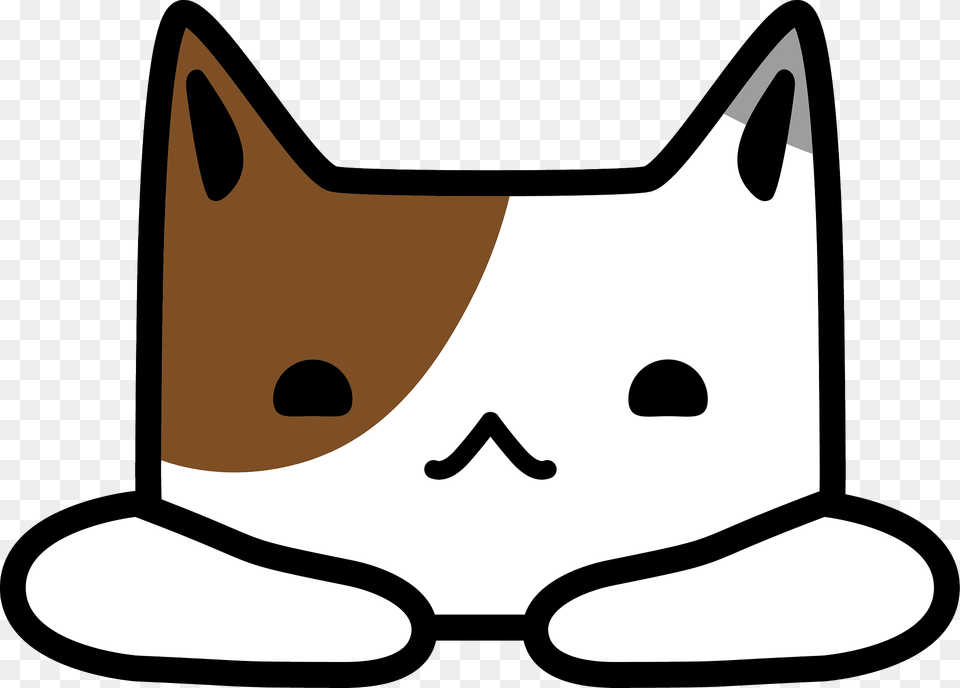 Cartoon Cat Face Clipart, Bow, Weapon, Animal, Mammal Free Png