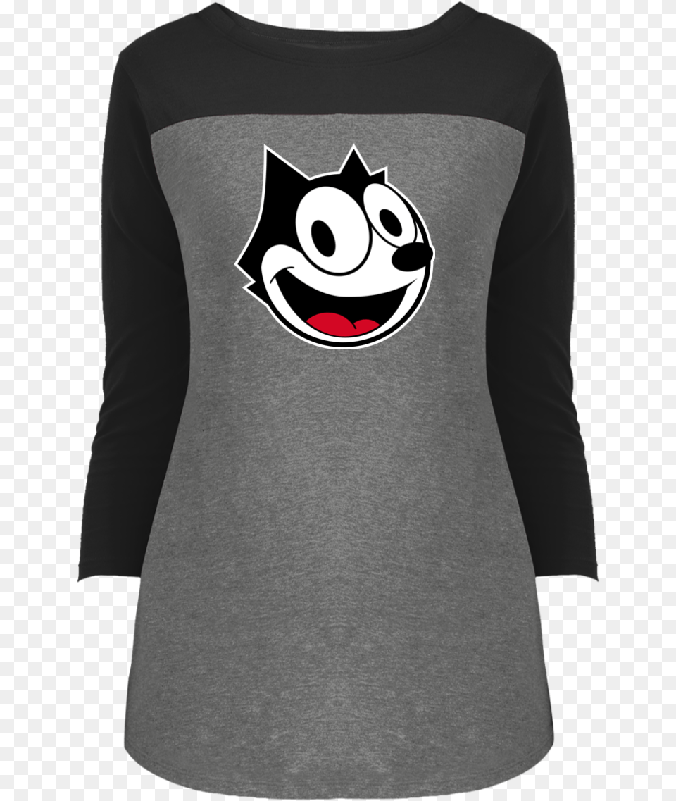 Cartoon Cat Felix Crazy Kat Funny Fun Happy Shirt, Clothing, Long Sleeve, Sleeve, T-shirt Free Transparent Png