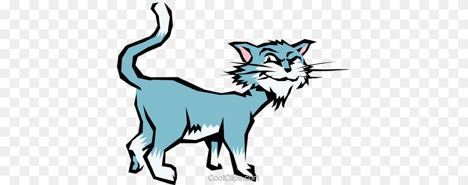 Cartoon Cat Royalty Vector Clip Art Illustration, Animal, Mammal, Lion, Wildlife Png Image