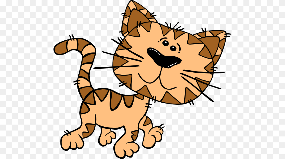 Cartoon Cat Walking Clip Art, Baby, Person, Plush, Toy Free Png Download