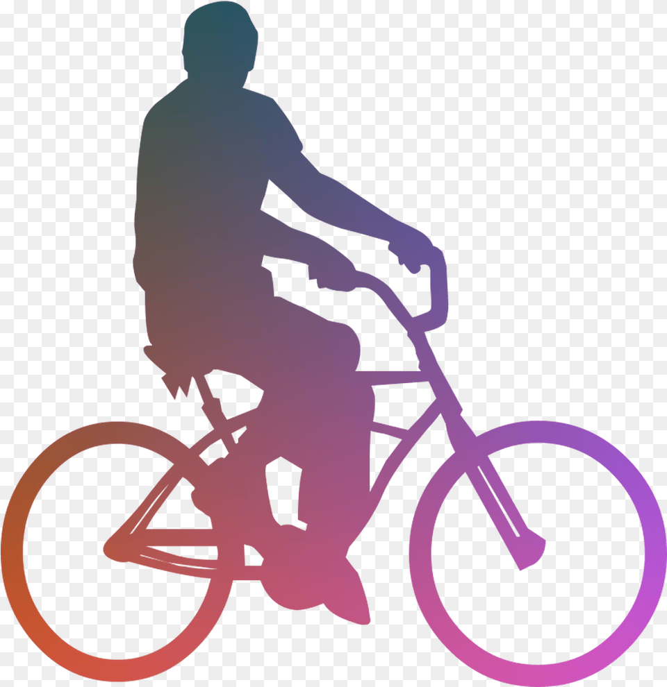 Cartoon Category Bicycle Image It Is Of Type Bmx, Vehicle, Transportation, Person, Man Free Png Download