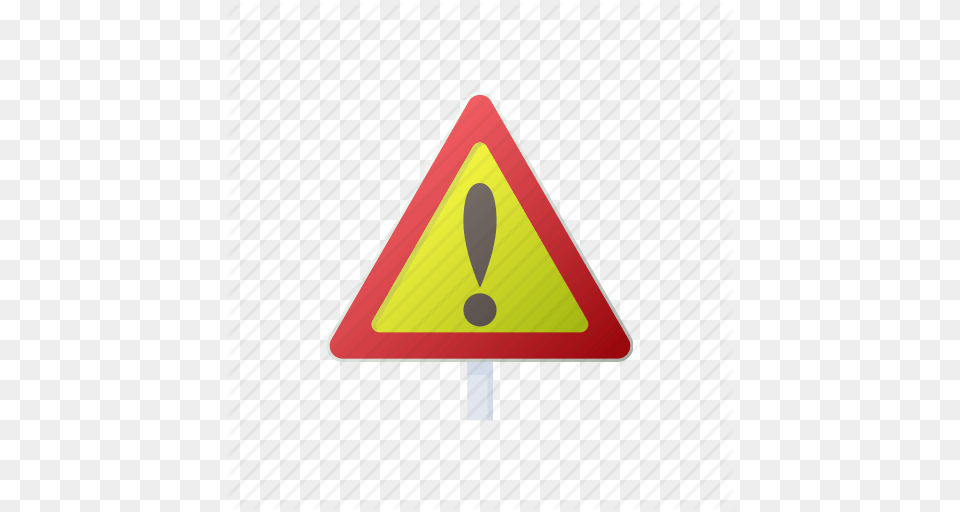 Cartoon Caution Danger Road Sign Traffic Triangle Icon, Symbol, Road Sign Free Png
