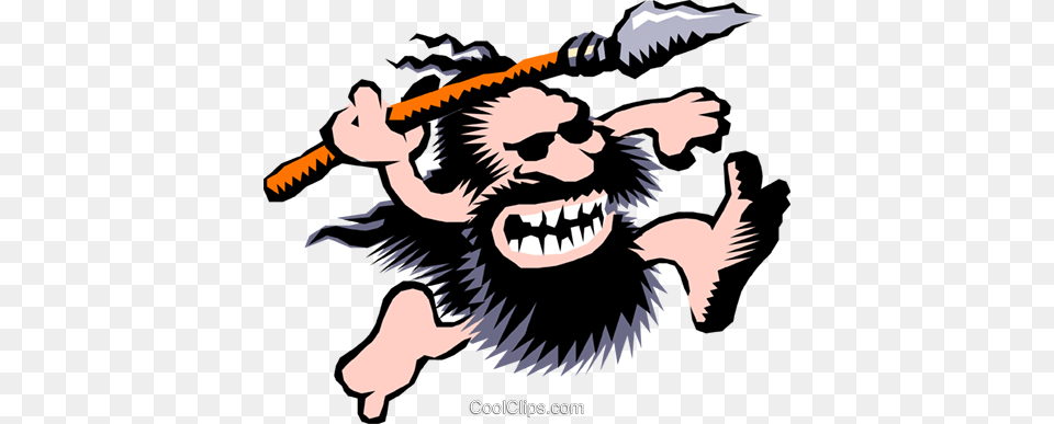 Cartoon Cavemen Royalty Vector Clip Art Illustration, Baby, Person, Body Part, Mouth Free Png Download