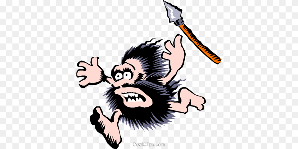 Cartoon Cavemen Royalty Vector Clip Art Illustration, Baby, Person, Face, Head Png