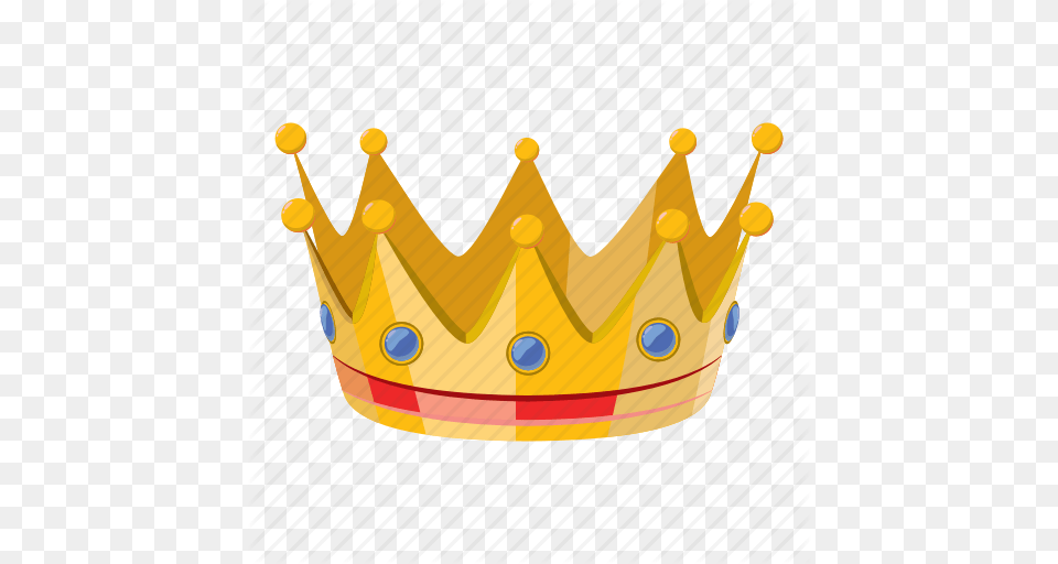 Cartoon Celebration Crown Gold Party Princess Queen Icon, Accessories, Jewelry Free Png Download