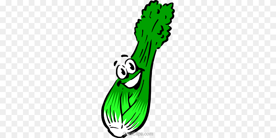 Cartoon Celery Royalty Vector Clip Art Illustration, Food, Produce, Person, Leek Png Image
