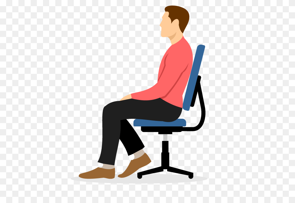 Cartoon Chair Clip Art, Sitting, Person, Adult, Woman Free Png Download