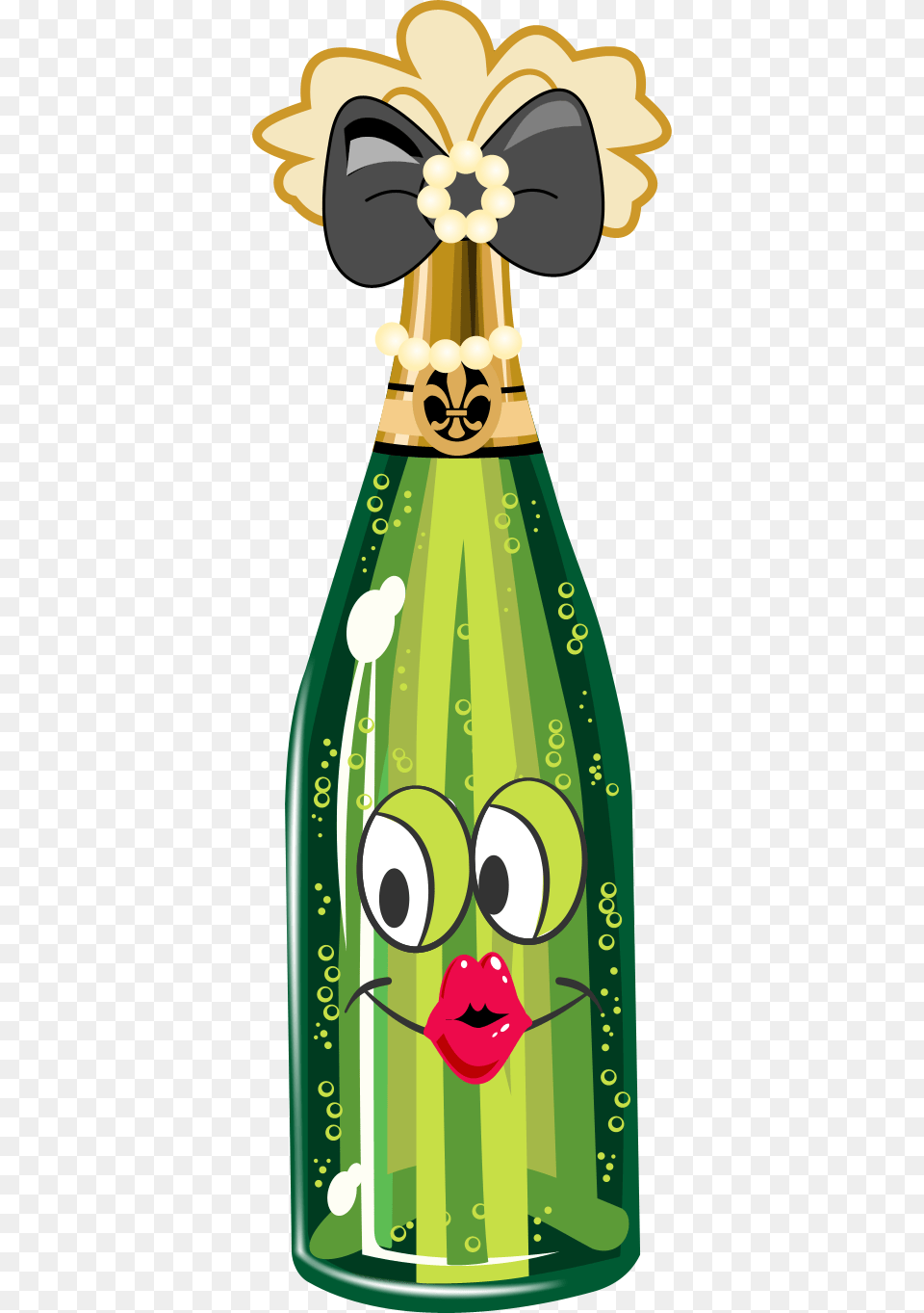 Cartoon Champagne Bottle, Alcohol, Beverage, Liquor, Wine Free Png