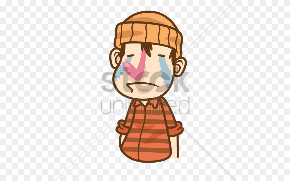 Cartoon Character Crying Vector Image, Baby, Person, Face, Head Free Png Download