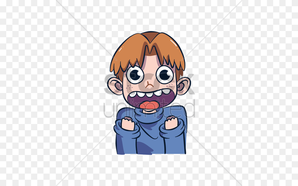 Cartoon Character Feeling Excited Vector Image, Book, Comics, Publication, Baby Png