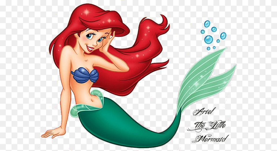 Cartoon Character Little Mermaid, Book, Comics, Publication, Adult Free Png