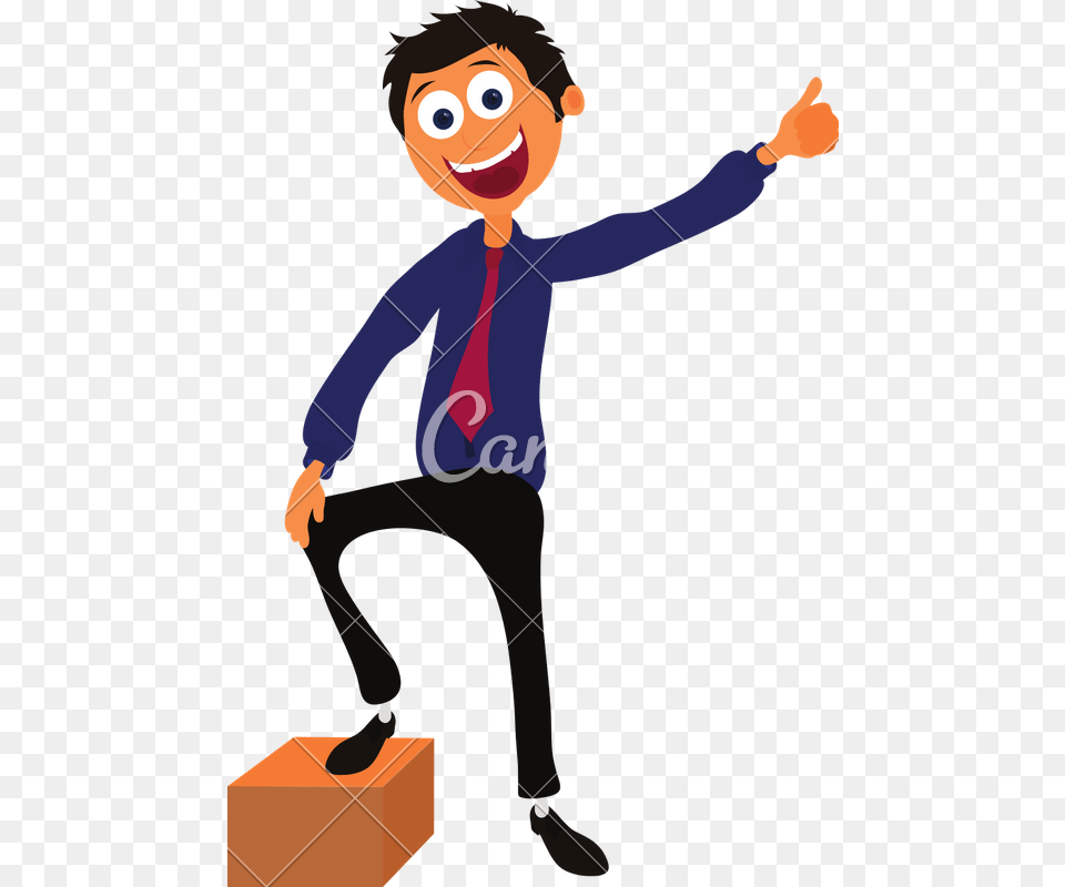 Cartoon Character Of A Happy Man Canva, Boy, Child, Male, Person Free Transparent Png