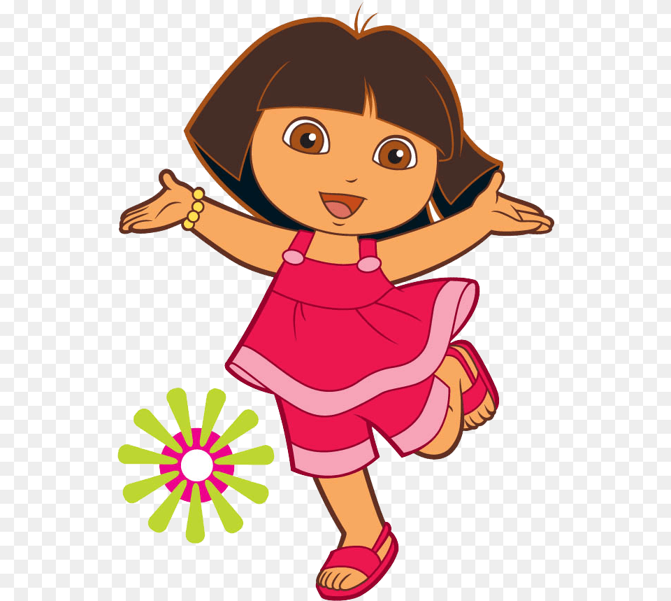Cartoon Character Of Dora, Baby, Person, Face, Head Free Png