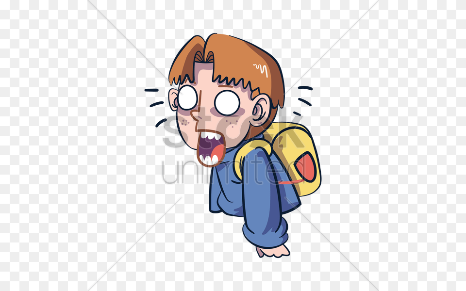 Cartoon Character Shocked Vector Image, Baby, Person, Face, Head Free Png Download