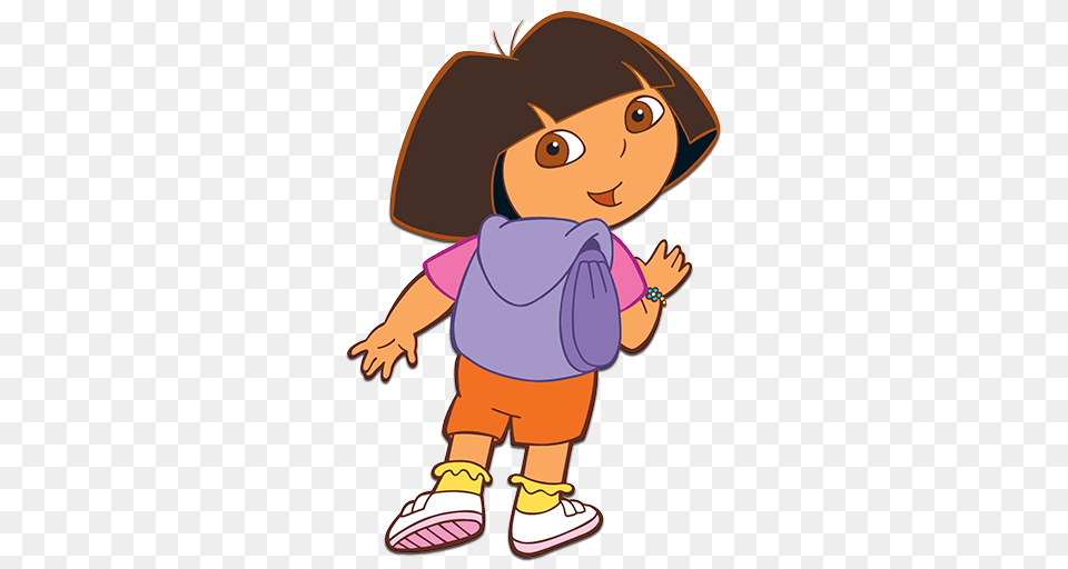 Cartoon Characters Dora The Explorer, Baby, Person, Face, Head Png Image