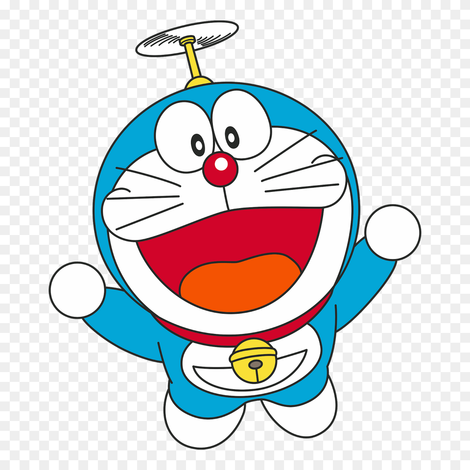 Cartoon Characters Doraemon New Images Doraemon Flying With Bamboo Copter, Performer, Person Free Png