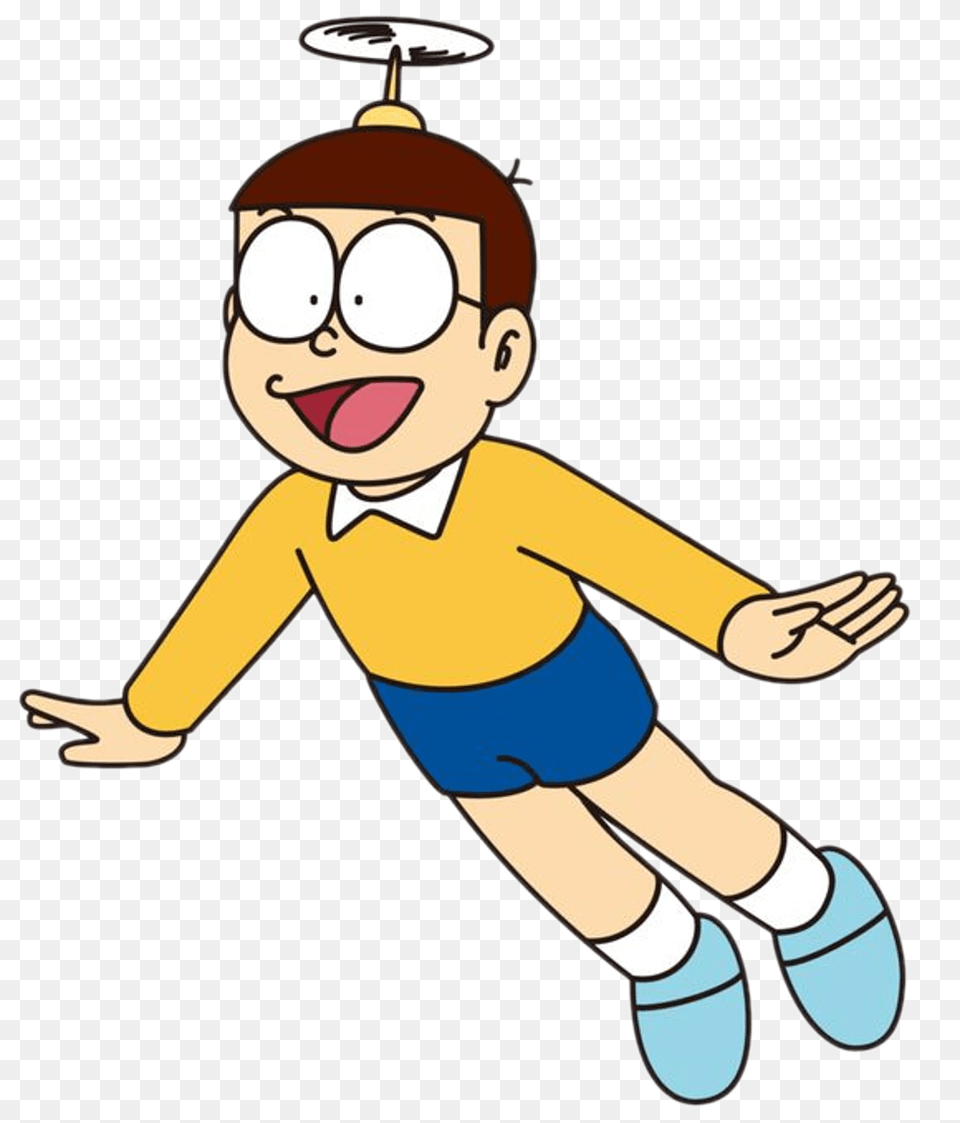 Cartoon Characters Doraemon Nobita, Baby, Person, Face, Head Free Png Download