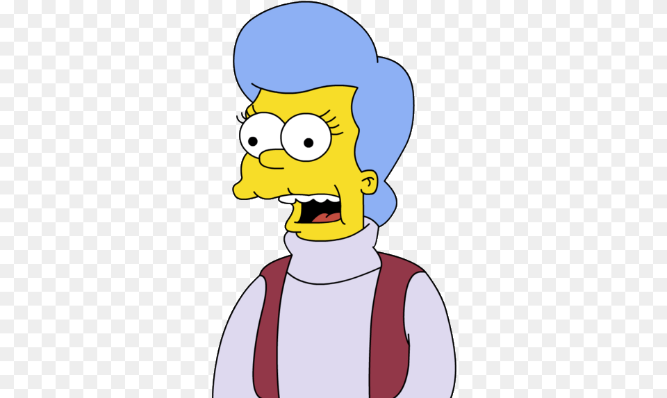 Cartoon Characters Simpsons Pack Mona Simpson, Baby, Person, Face, Head Free Png Download