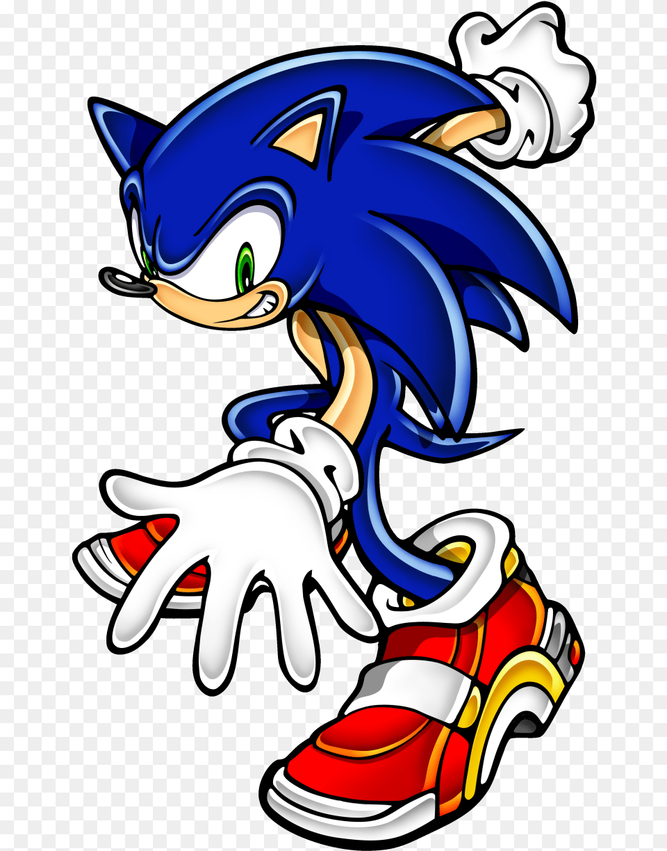 Cartoon Characters Sonic Adventure 2 Sonic, Book, Comics, Publication, Footwear Png Image