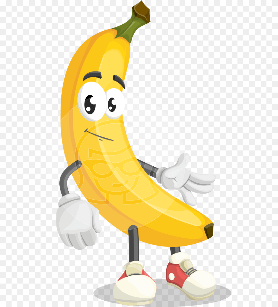 Cartoon Characters Transparent Background, Banana, Food, Fruit, Plant Png
