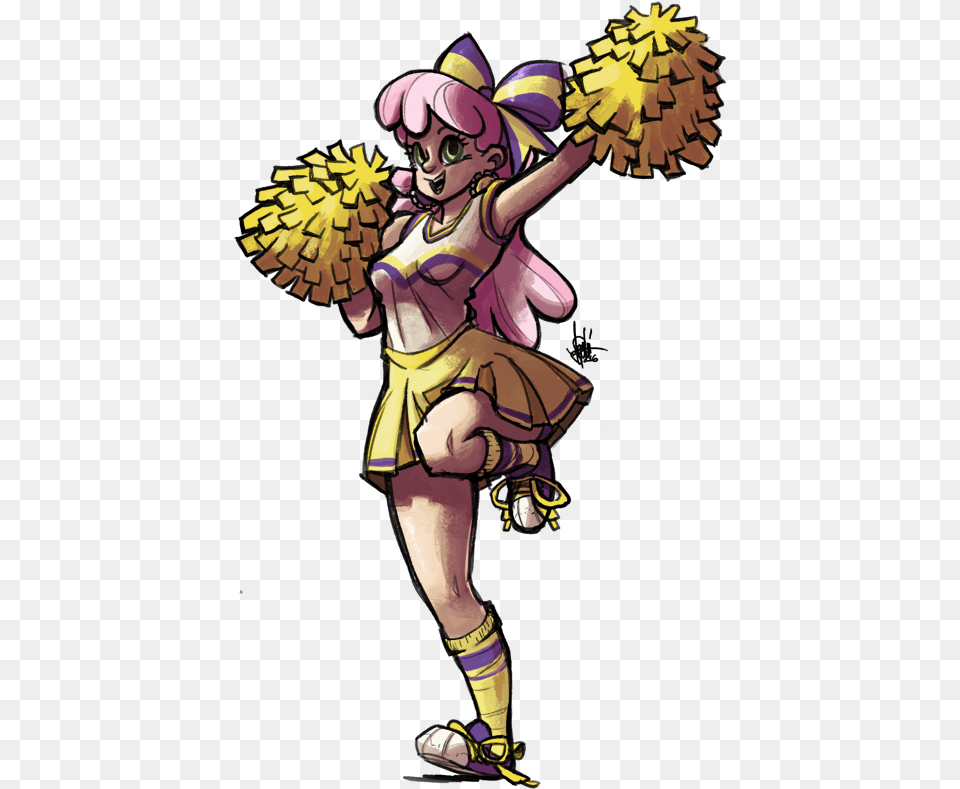 Cartoon Cheerleading Clear Background, Book, Publication, Comics, Adult Free Png