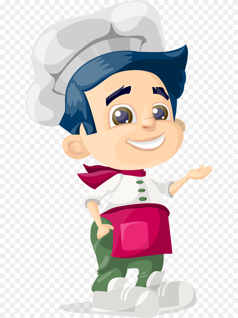 Cartoon Chef Hat Chef Kid, Baby, Person, Face, Head Png