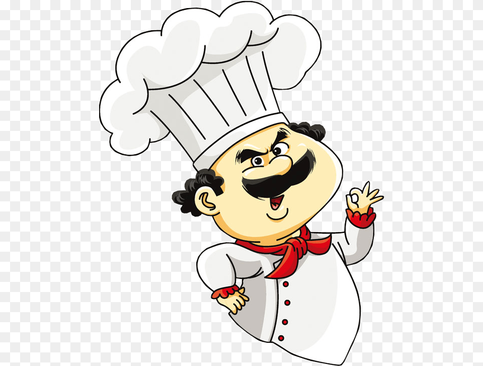 Cartoon Chef Making Hand Sign Cartoon Chef Picture, Baby, Person, Face, Head Free Png Download