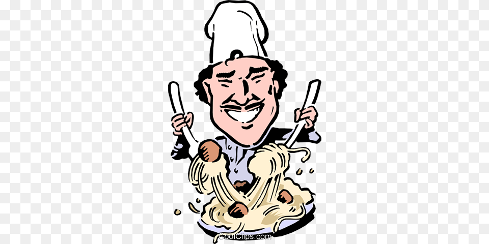 Cartoon Chef Royalty Vector Clip Art Illustration, Person, People, Cutlery, Baby Free Transparent Png