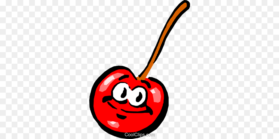Cartoon Cherry Royalty Vector Clip Art Illustration, Food, Fruit, Plant, Produce Png