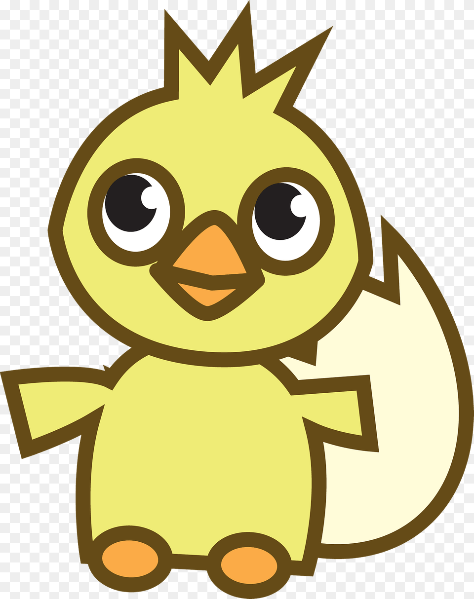 Cartoon Chick Hatching Clipart Free Png