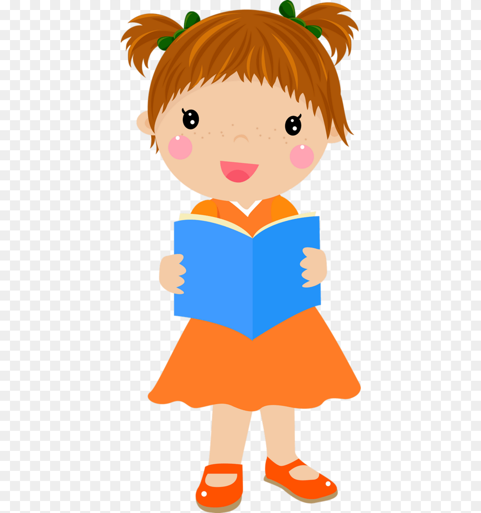 Cartoon Children, Book, Reading, Publication, Person Png Image