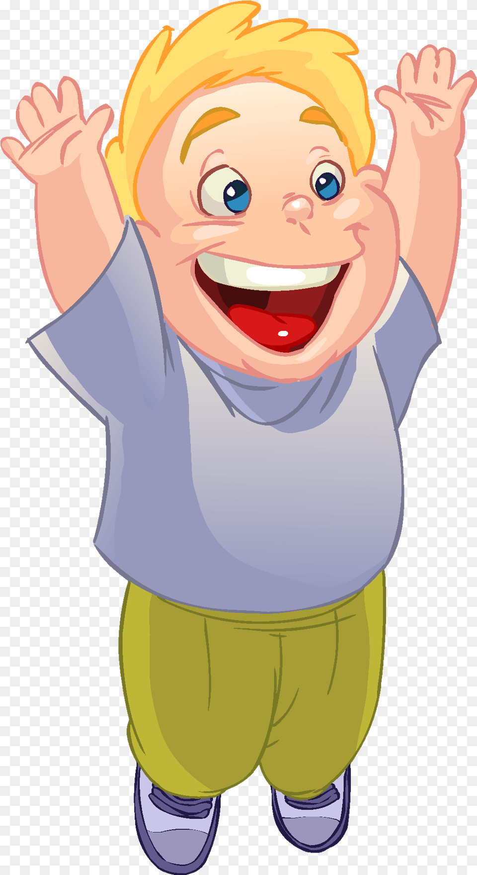 Cartoon Children Kids People 08 Kids Laughing Clipart, Baby, Person, Face, Head Free Png Download