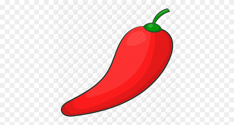 Cartoon Chili Chilli Food Pepper Realistic White Icon, Plant, Produce, Vegetable, Bell Pepper Free Png